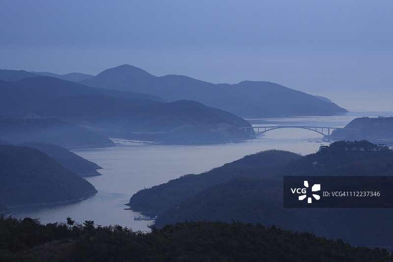 冈山县濑户市虫明湾图片素材