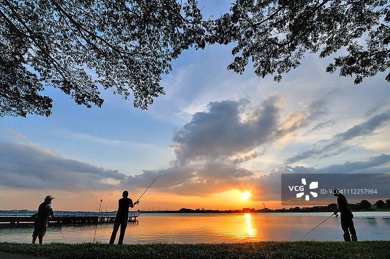 克兰芝日落图片素材