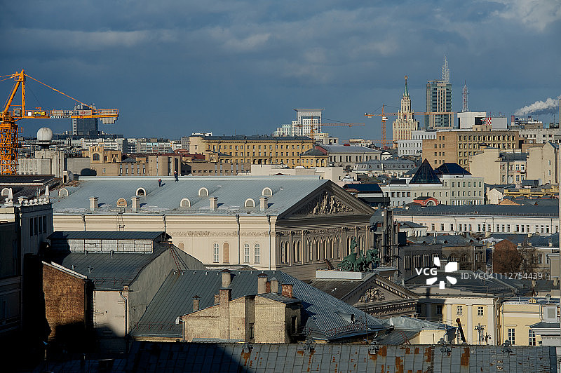 莫斯科天际线图片素材
