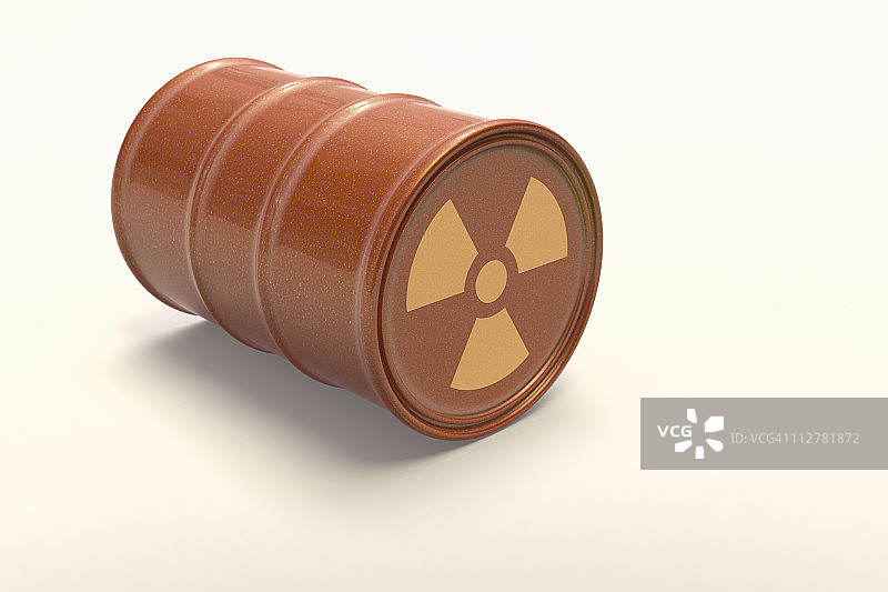 带有放射性标志的桶图片素材