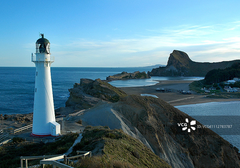 灯塔和泻湖图片素材