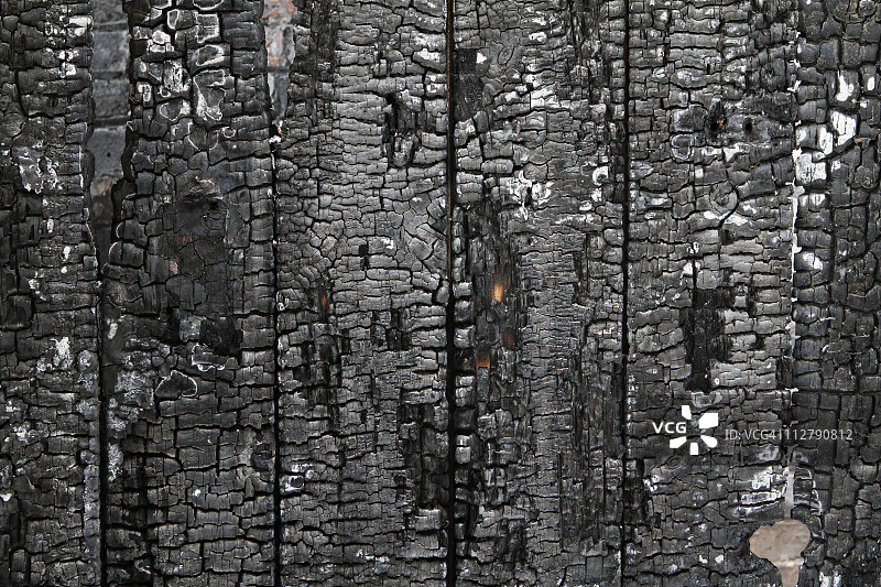 烧焦的木板墙图片素材