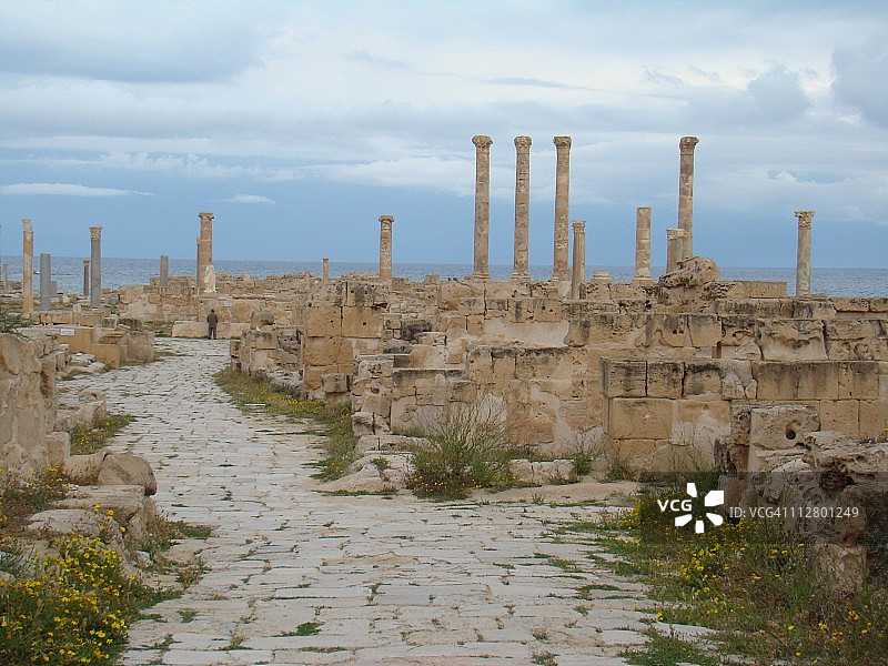 萨布拉塔的废墟图片素材