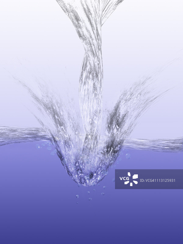 闪耀的水渲染图片素材