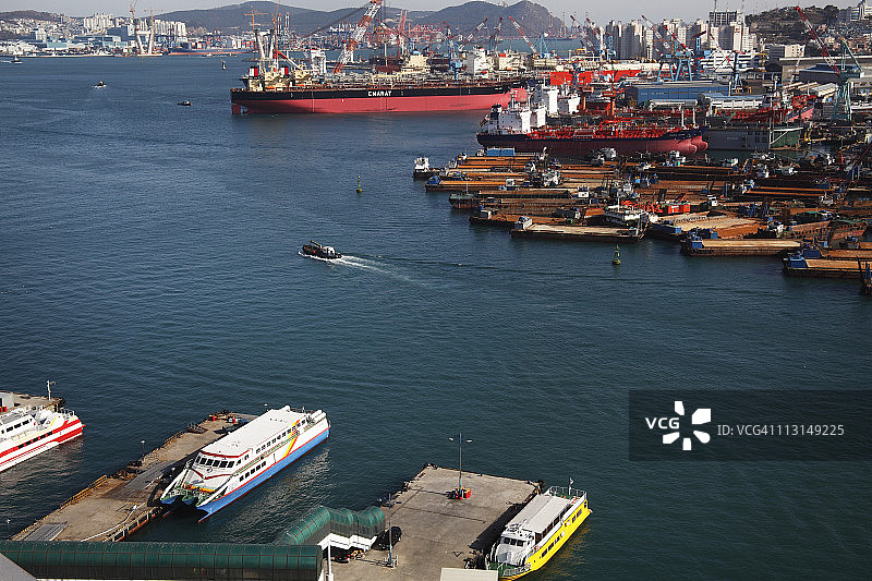 釜山城市风光图片素材