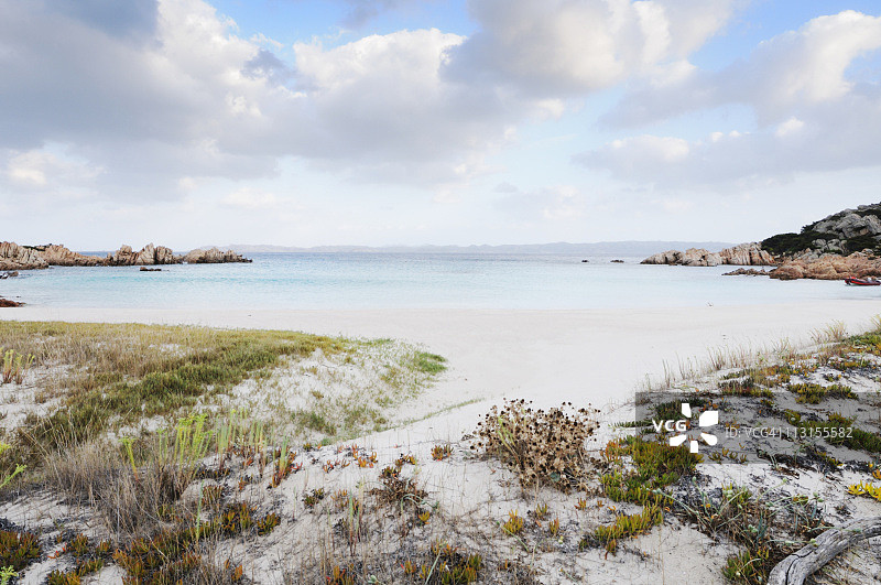 布德利岛粉红海滩，马达莱纳国家公园图片素材