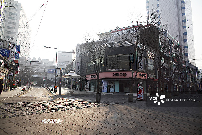 首尔的街景图片素材