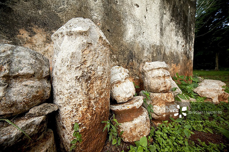 墨西哥尤卡坦拉布纳玛雅遗址图片素材