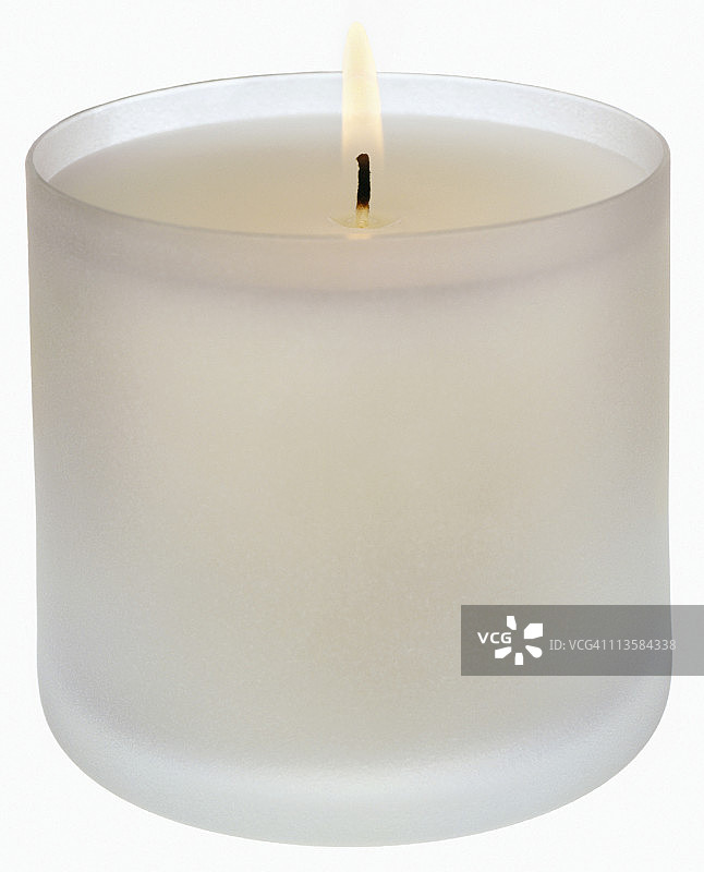 白色背景上的蜡烛图片素材