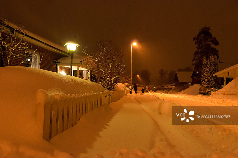 雪景街道图片素材