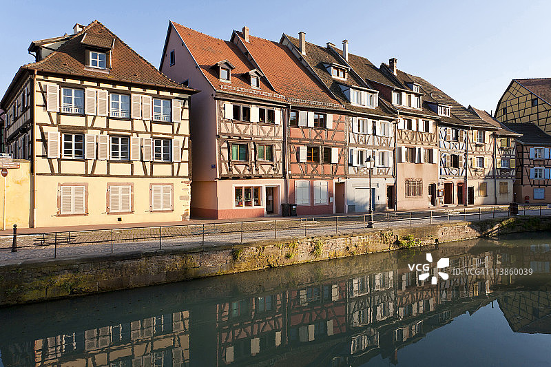 法国阿尔萨斯科尔马的小威尼斯图片素材