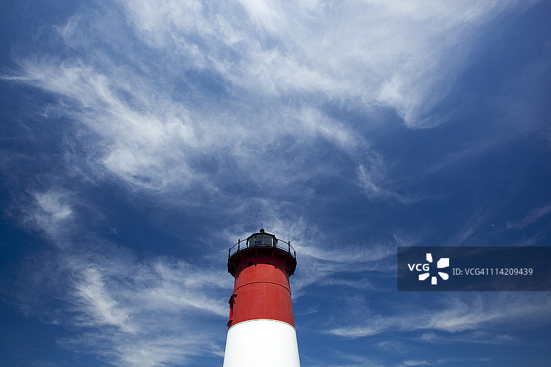 科德角瑙塞特灯塔，马萨诸塞州图片素材