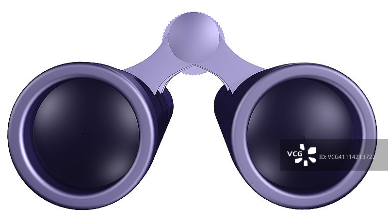 双筒望远镜正面图图片素材