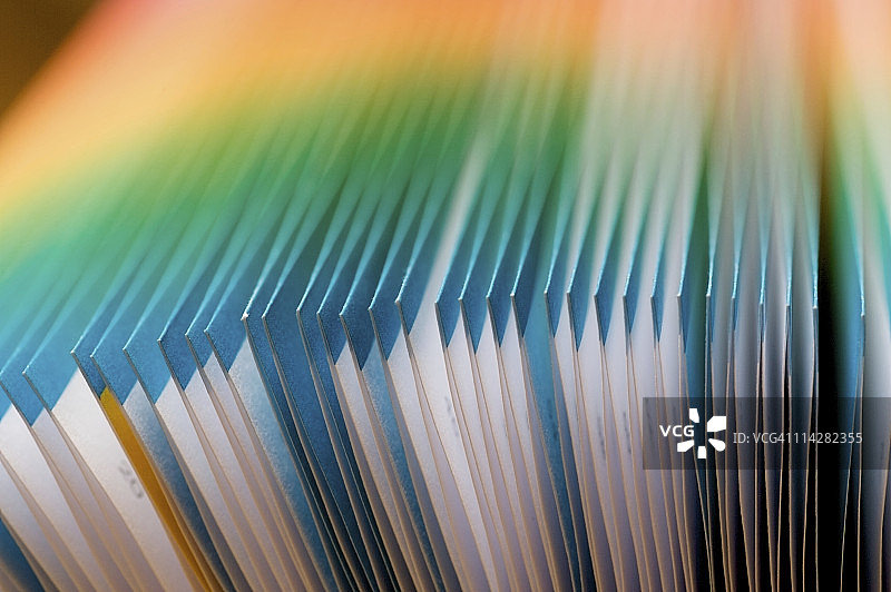 彩色法式折叠页图片素材