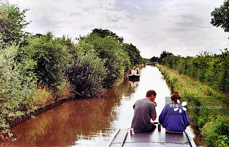 运河划船图片素材