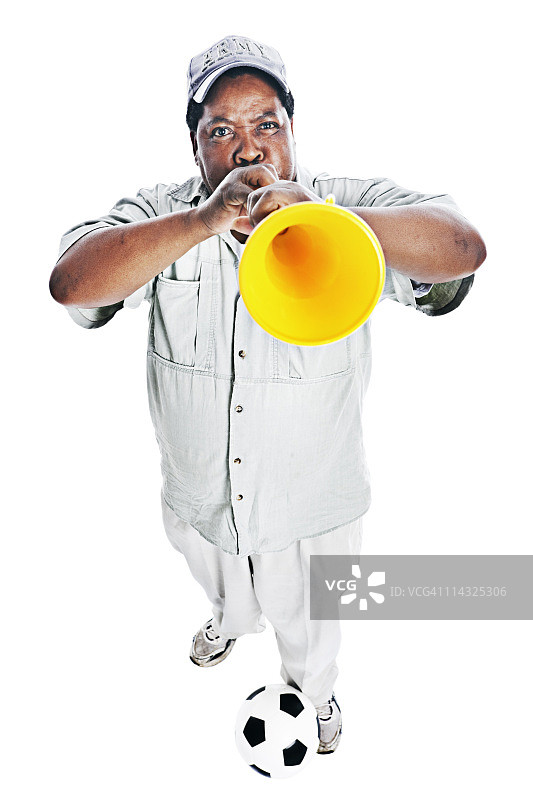 南非足球迷图片素材