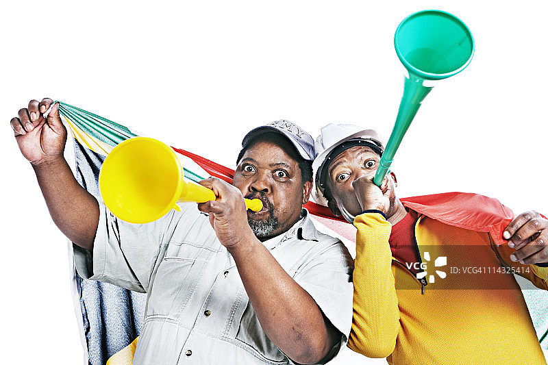 南非足球迷图片素材