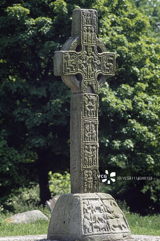爱尔兰基尔代尔郡卡斯尔德莫特高十字架图片素材