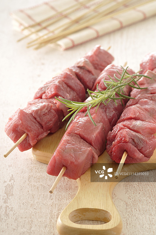 烤牛肉串图片素材