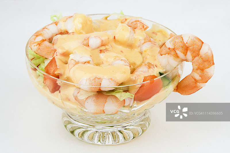 鲜虾鸡尾酒图片素材