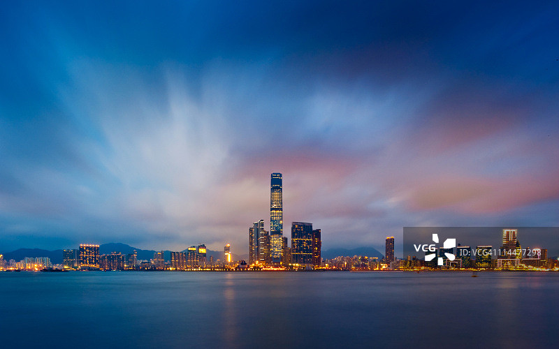 西九龙天际线图片素材