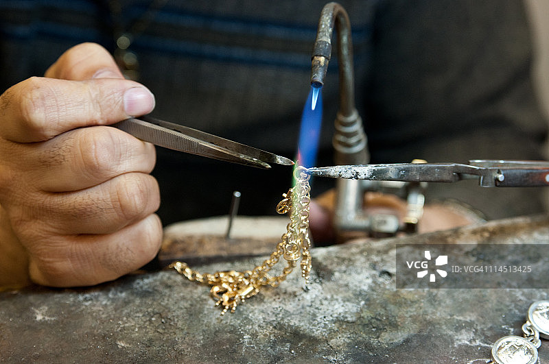 珠宝商之手图片素材