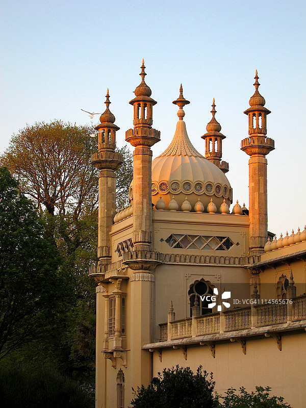 日落下的布莱顿皇家馆图片素材