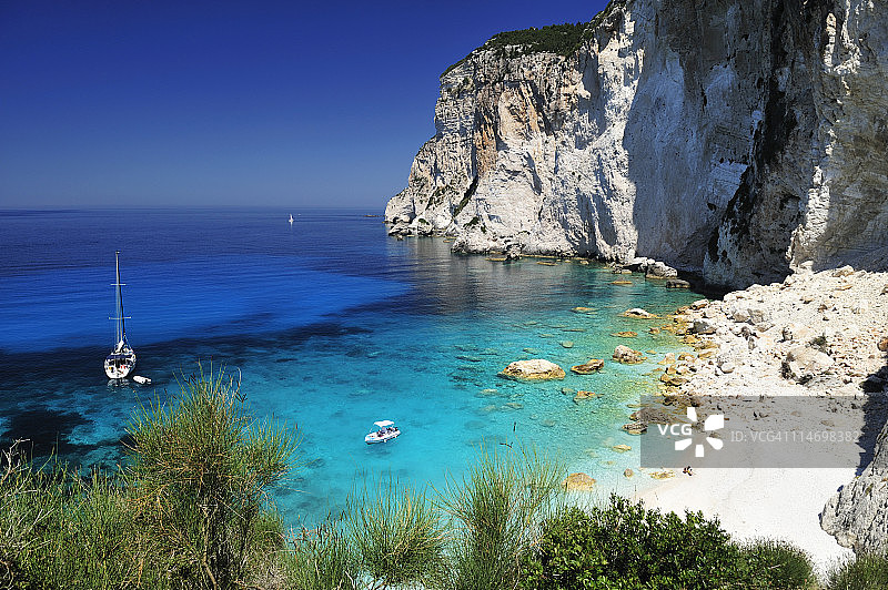 埃里米蒂斯海湾，帕克索斯，希腊图片素材