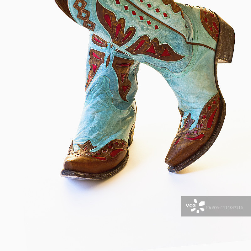 一双牛仔靴图片素材