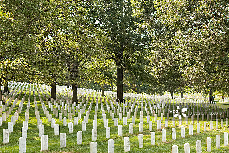 美国弗吉尼亚州阿灵顿国家公墓图片素材
