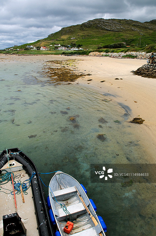 船只和沙滩图片素材