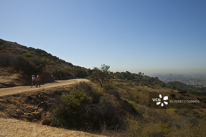 格里菲斯公园好莱坞山徒步图片素材