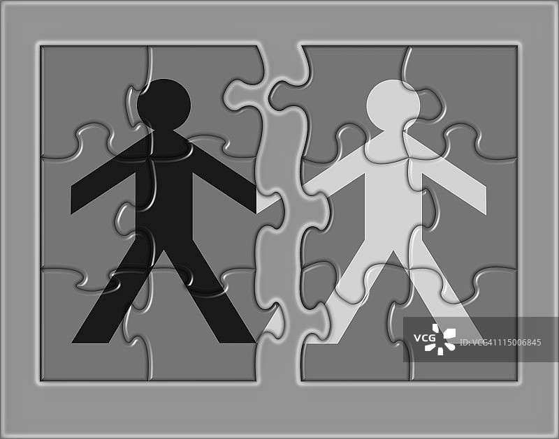 黑白分离图片素材