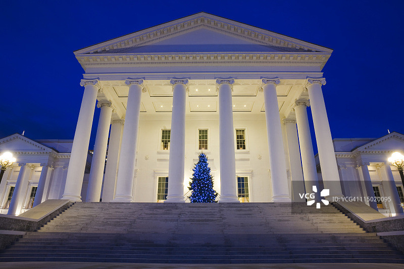 弗吉尼亚州里士满的州议会大厦图片素材
