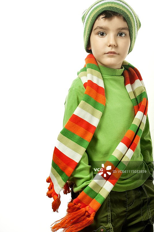 秋冬季儿童肖像图片素材