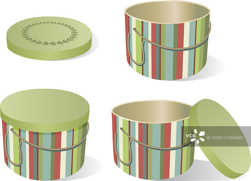 各种帽子盒图片素材