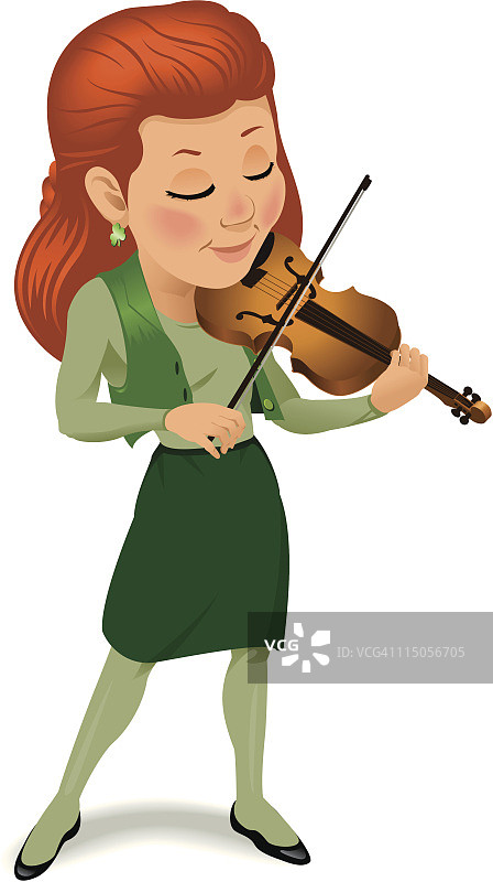 爱尔兰小提琴手图片素材