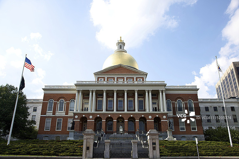 马萨诸塞州议会大厦，波士顿图片素材