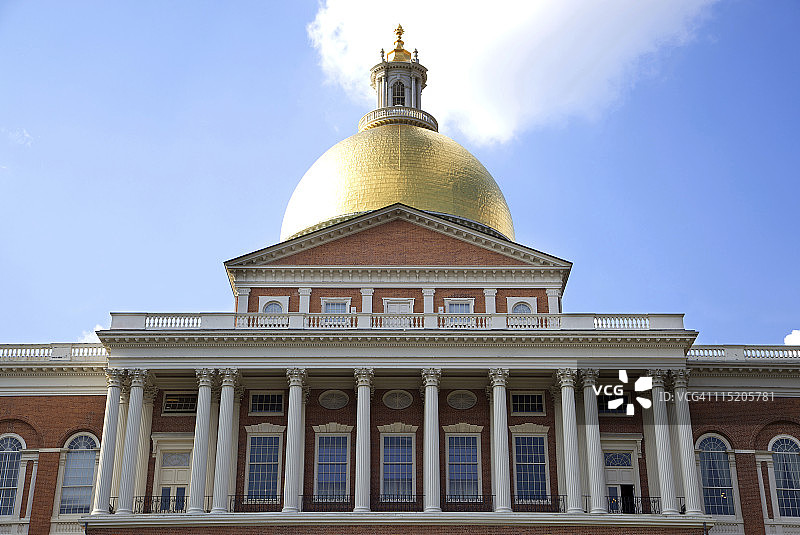 马萨诸塞州议会大厦，波士顿图片素材