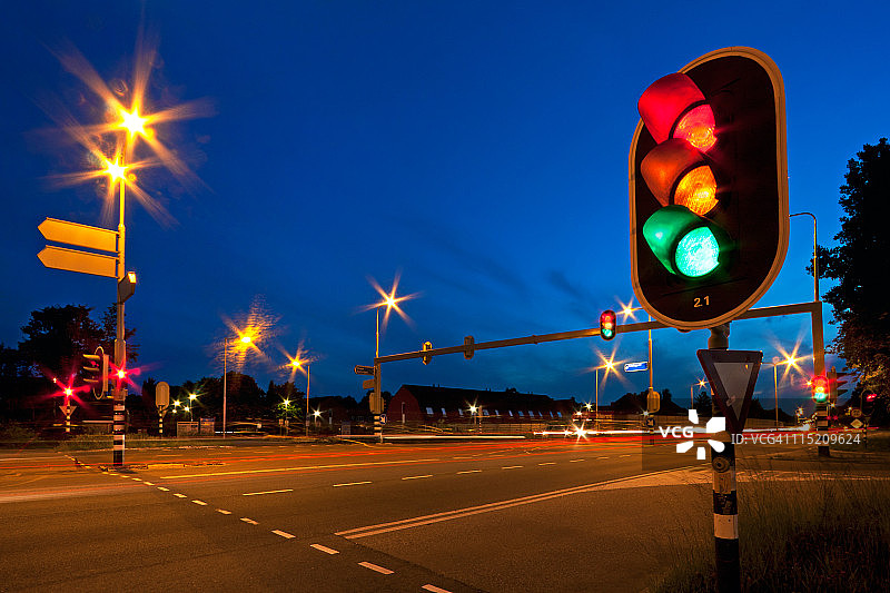 交通信号灯图片素材