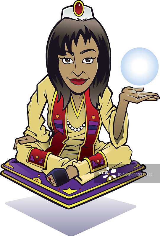 魔法大师少女图片素材