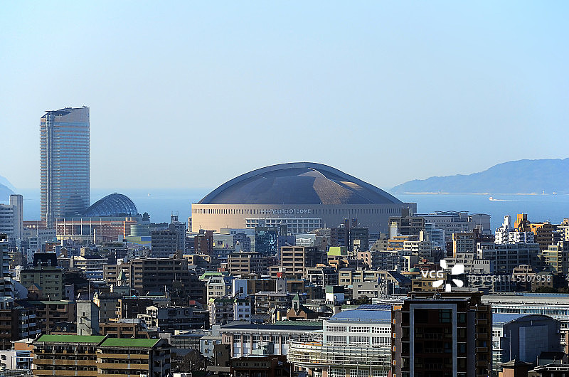福冈百道城市景观图片素材