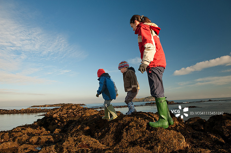 家庭探险图片素材