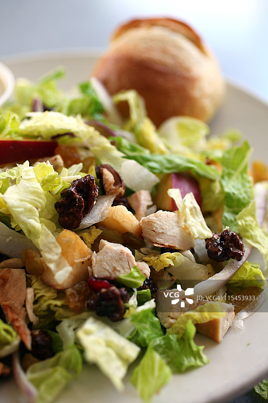 鸡肉华道夫沙拉图片素材