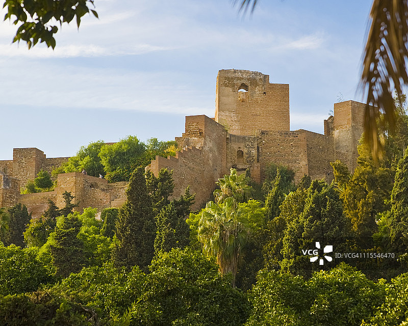 马拉加城堡，安达卢西亚，西班牙图片素材