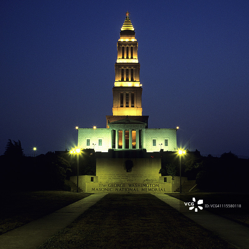 乔治·华盛顿共济会国家纪念馆，弗吉尼亚州图片素材