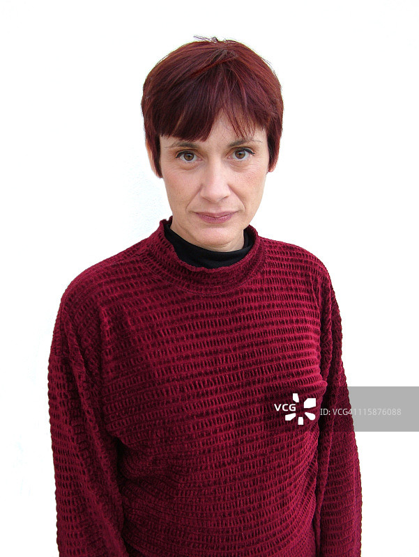 休闲女人向前看图片素材