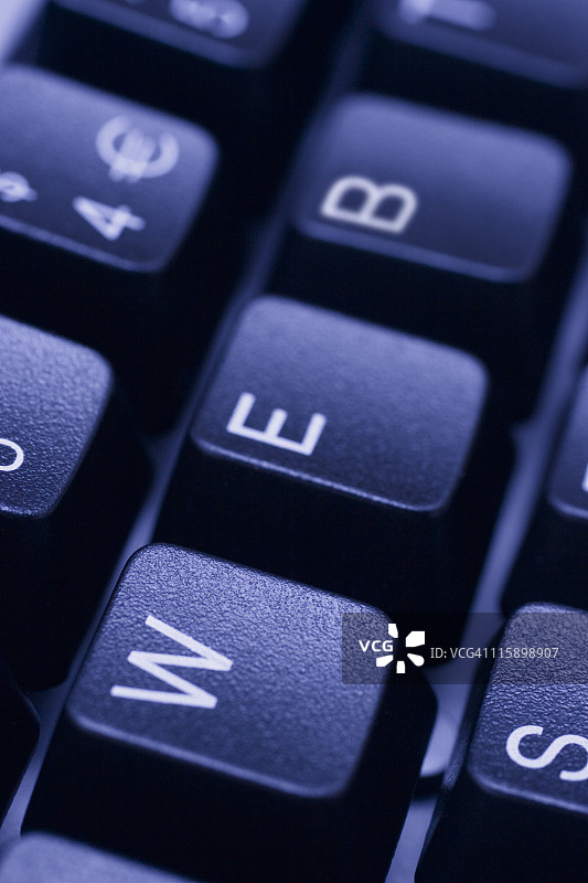 电脑键盘上用按键拼写的WEB图片素材