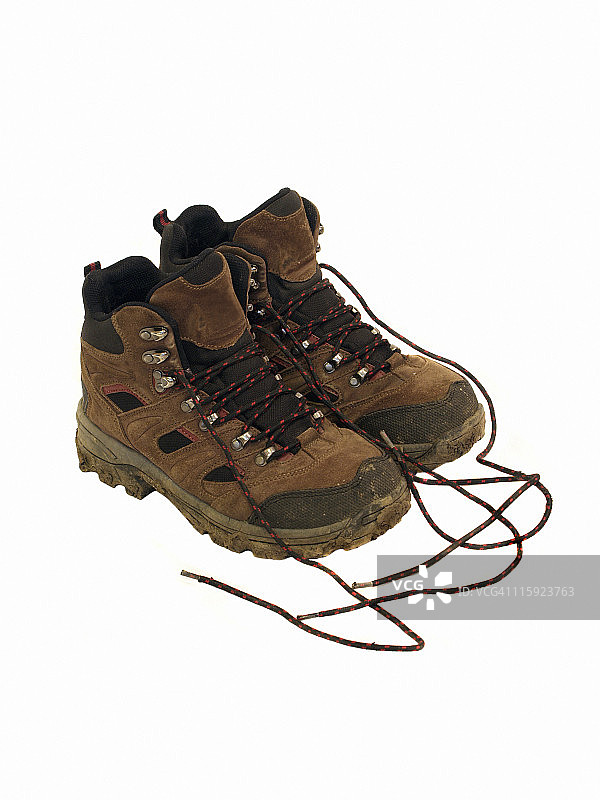 泥泞的步行靴图片素材