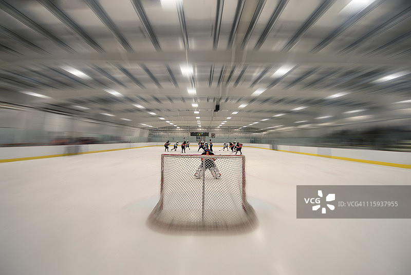 一起玩曲棍球图片素材